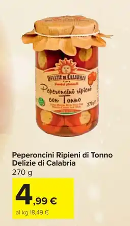 Carrefour Peperoncini Ripieni di Tonno Delizie di Calabria offerta