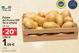 Carrefour Patate del Fucino IGP TERRE D'ITALIA offerta