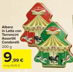 Carrefour Albero in Latta con Torroncini Condorelli offerta