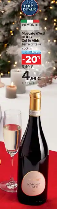 Moscato d'Asti DOCG Col In Albis TERRE D'ITALIA