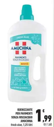 Conad City Igienizzante per pavimenti senza risciacquo AMUCHINA offerta