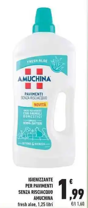 Igienizzante per pavimenti senza risciacquo AMUCHINA