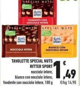 Conad City Tavolette special nuts RITTER SPORT offerta