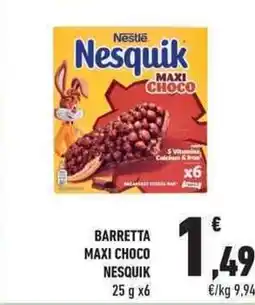 Conad City Barretta maxi choco NESQUIK offerta