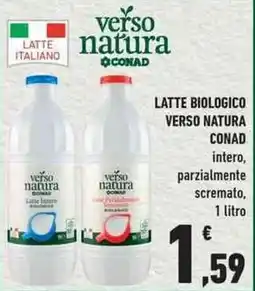 Conad City Latte biologico VERSO NATURA CONAD offerta