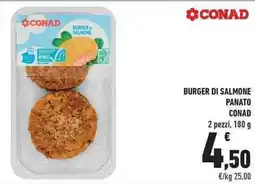 Conad City Burger di salmone panato CONAD offerta