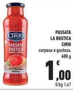 Conad City Passata rustica CIRIO offerta