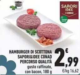 Conad City Hamburger di scottona sapori&idee conad percorso qualità offerta