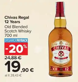 Carrefour Chivas Regal 12 Years Old Blended Scotch Whisky offerta