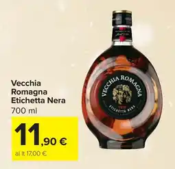Carrefour Vecchia Romagna Etichetta Nera offerta