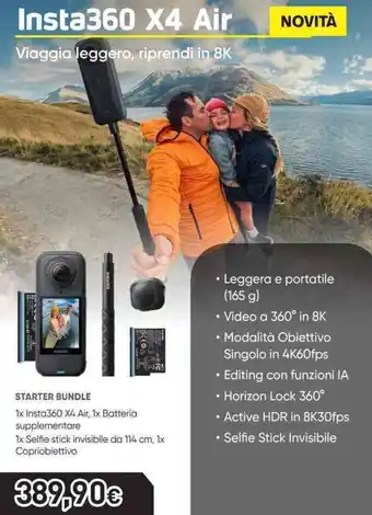 Unieuro Insta360 X4 Air offerta