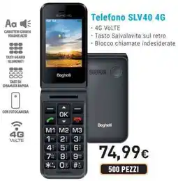 Unieuro Beghelli Telefono SLV40 4G offerta