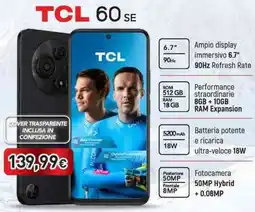 Unieuro TCL 60 SE offerta