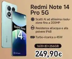 Unieuro Redmi Note 14 Pro 5G offerta