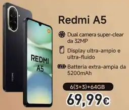Unieuro Redmi A5 offerta