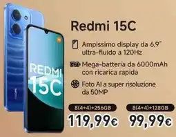 Unieuro Redmi 15C offerta