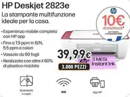 Unieuro HP Deskjet 2823e offerta