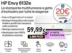 Unieuro HP Envy 6132e offerta