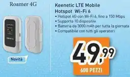 Unieuro Keenetic LTE Mobile Hotspot Wi-Fi 6 offerta