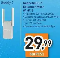 Unieuro KeeneticOS Extender Mesh Wi-Fi 5 offerta
