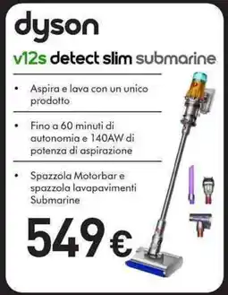 Unieuro dyson v12s detect slim submarine offerta