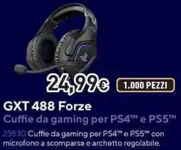 Unieuro GXTrust GXT 488 Forze Cuffie da gaming per PS4 e PS5 offerta