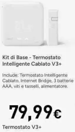 Unieuro Kit di Base - Termostato Intelligente Cablato V3+ offerta