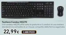 Unieuro Logitech Tastiera Combo MK270 offerta