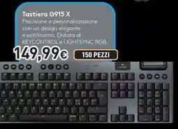 Unieuro Logitech Tastiera G915 X offerta