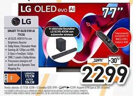 Unieuro LG SMART TV OLED EVO AI 77C55 offerta