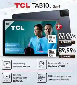 Unieuro TCL TAB 10L Gen4 offerta