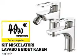 Tecnomat Kit miscelatori lavabo e bidet karen offerta
