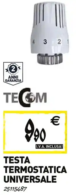 Tecnomat Testa termostatica universale offerta