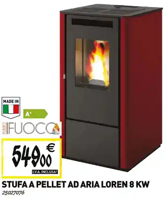 IFUOCO STUFA A PELLET AD ARIA LOREN 8 KW