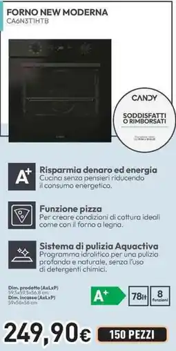 Unieuro CANDY FORNO NEW MODERNA CA6N3T1HTB offerta