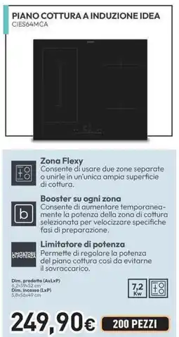 Unieuro CANDY PIANO COTTURA A INDUZIONE IDEA CIES64MCA offerta