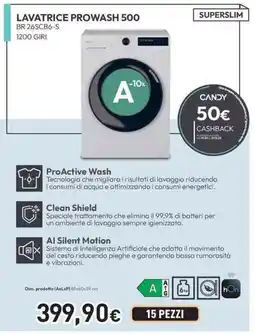 Unieuro CANDY LAVATRICE PROWASH 500 offerta