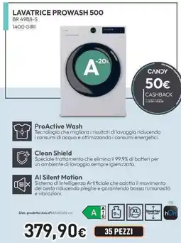 Unieuro CANDY LAVATRICE PROWASH 500 offerta
