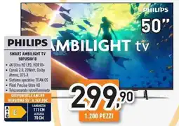 Unieuro PHILIPS SMART AMBILIGHT TV 50PUS8010 offerta