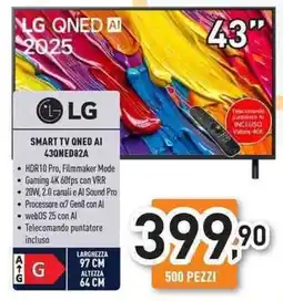 Unieuro LG SMART TV QNED AI 430NED82A offerta