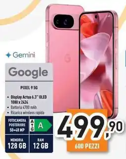 Unieuro Google PIXEL 9 5G offerta