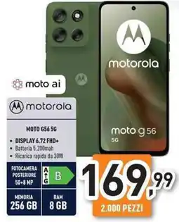 Unieuro motorola MOTO G56 5G offerta