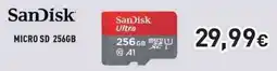 Unieuro SanDisk MICRO SD 256GB offerta