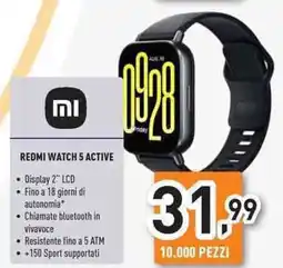 Unieuro Redmi watch 5 active offerta