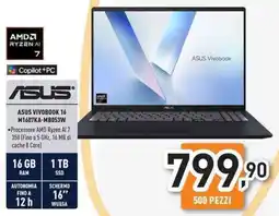 Unieuro ASUS VIVOBOOK 16 M1607KA-MB053W offerta