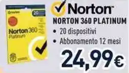 Unieuro Norton 360 platinum offerta