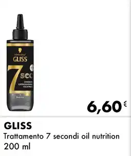 Iper Tosano GLISS Trattamento 7 secondi oil nutrition offerta