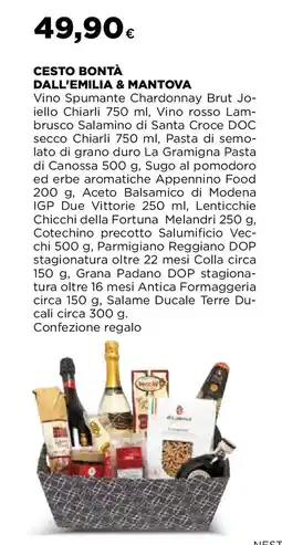 Ipercoop Cesto bontà dall'emilia & mantova offerta