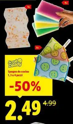Lidl Scrub Daddy Spugna da cucina offerta