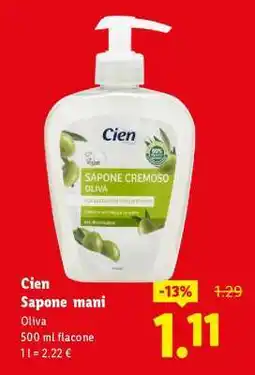 Lidl Cien Sapone mani offerta